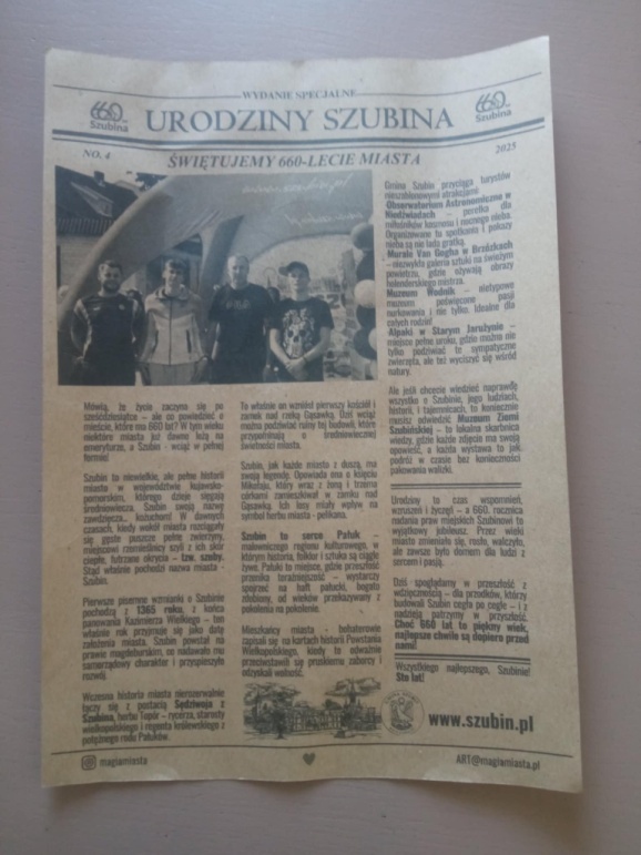 Artykuł z gazety lokalnej